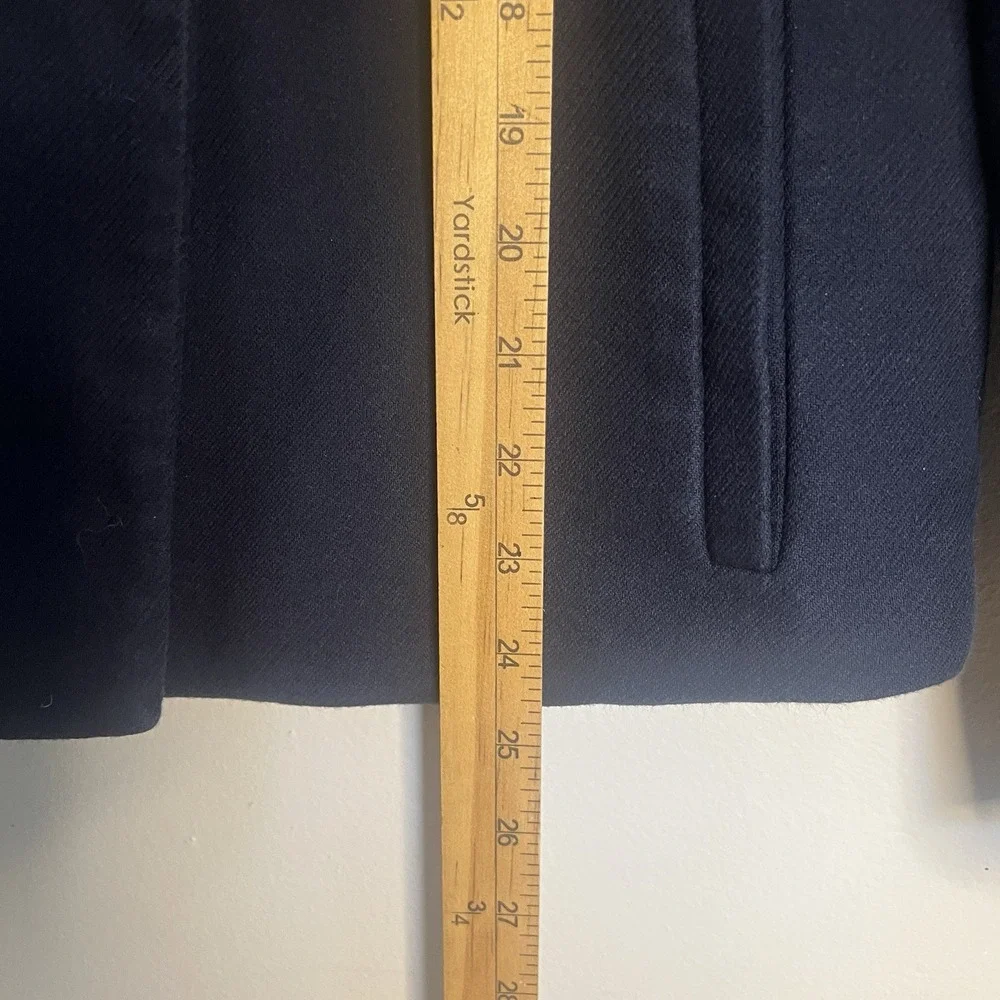 Banana Republic Navy Blue Double Breasted Blazer Womens‎ S Coastal Quiet Luxury